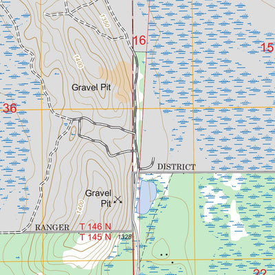 US Forest Service - Topo Deer River NE, MN FSTopo Legacy digital map