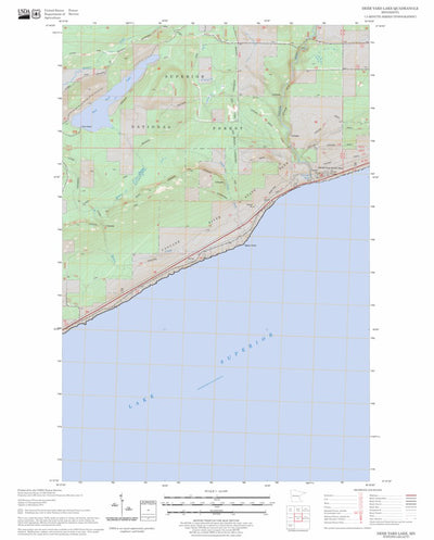 US Forest Service - Topo Deer Yard Lake, MN FSTopo Legacy digital map