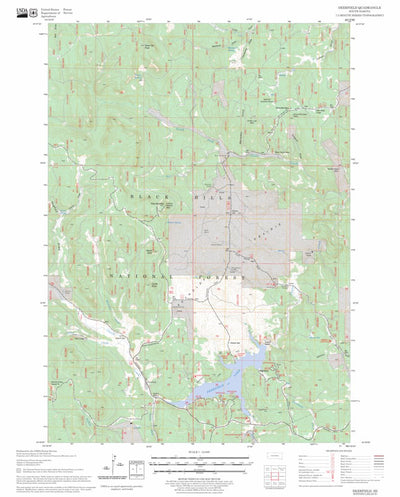 US Forest Service - Topo Deerfield, SD FSTopo Legacy digital map