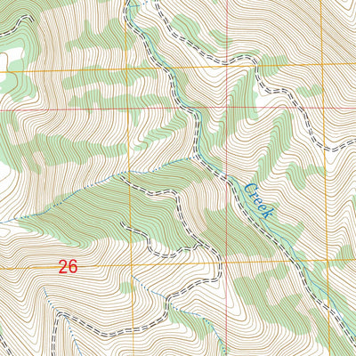 US Forest Service - Topo Deerhorn Creek, OR FSTopo Legacy digital map