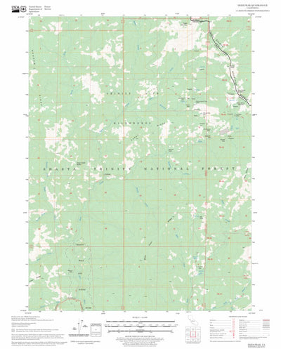 US Forest Service - Topo Dees Peak, CA FSTopo Legacy digital map