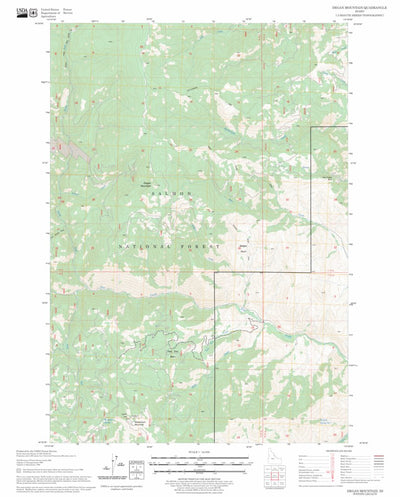 US Forest Service - Topo Degan Mountain, ID FSTopo Legacy digital map