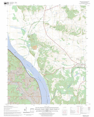 US Forest Service - Topo Dekoven, KY - IL FSTopo Legacy digital map