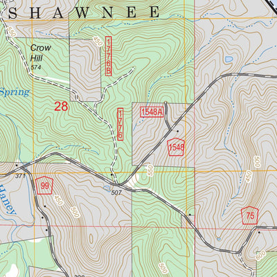 US Forest Service - Topo Dekoven, KY - IL FSTopo Legacy digital map
