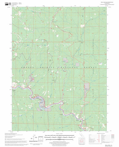 US Forest Service - Topo Del Loma, CA FSTopo Legacy digital map