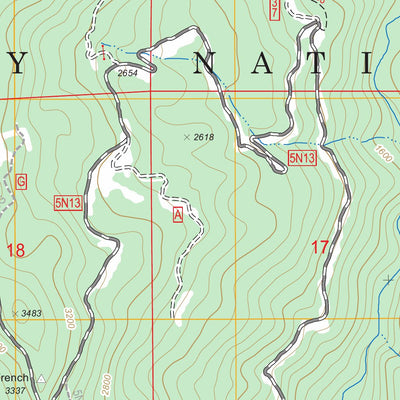 US Forest Service - Topo Del Loma, CA FSTopo Legacy digital map
