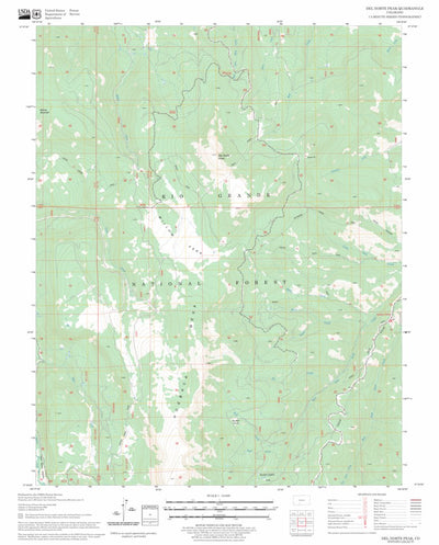 US Forest Service - Topo Del Norte Peak, CO FSTopo Legacy digital map