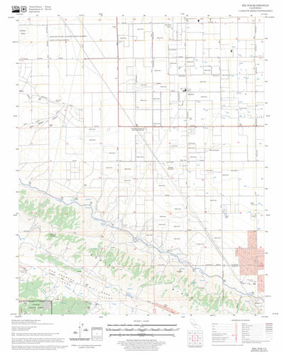 US Forest Service - Topo Del Sur, CA FSTopo Legacy digital map