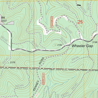 US Forest Service - Topo Delaney, AR FSTopo Legacy digital map