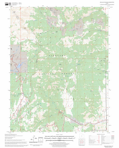 US Forest Service - Topo Delano Peak, UT FSTopo Legacy digital map