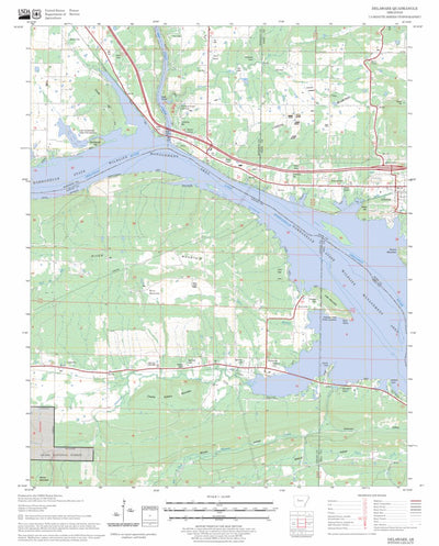 US Forest Service - Topo Delaware, AR FSTopo Legacy digital map