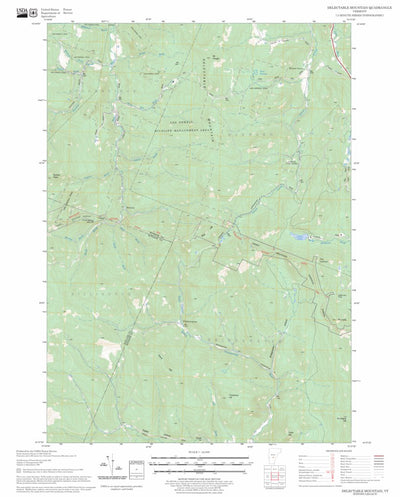 US Forest Service - Topo Delectable Mountain, VT FSTopo Legacy digital map