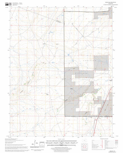 US Forest Service - Topo Delhi, CO FSTopo Legacy digital map