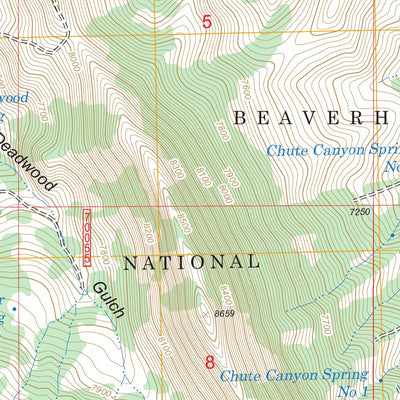 US Forest Service - Topo Dell, MT FSTopo Legacy digital map