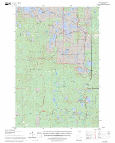 US Forest Service - Topo Delta, WI FSTopo Legacy digital map