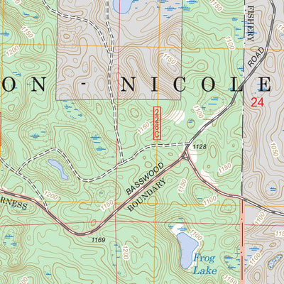 US Forest Service - Topo Delta, WI FSTopo Legacy digital map