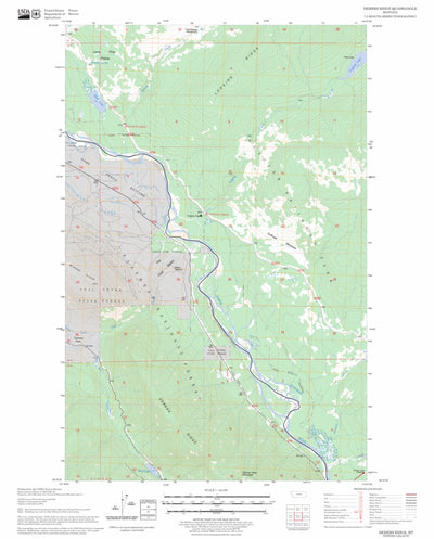 US Forest Service - Topo Demers Ridge, MT FSTopo Legacy digital map