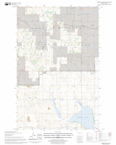 US Forest Service - Topo Demicks Lake, ND FSTopo Legacy digital map