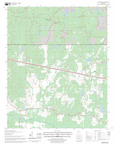 US Forest Service - Topo Denmark, MS FSTopo Legacy digital map