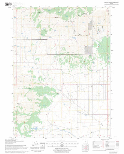 US Forest Service - Topo Dennis Hill, UT FSTopo Legacy digital map