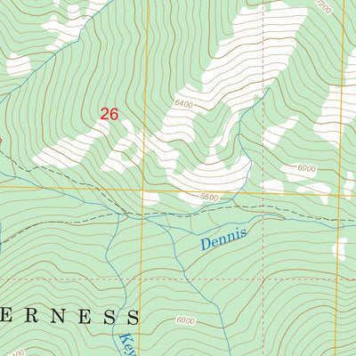 US Forest Service - Topo Dennis Mountain, ID FSTopo Legacy digital map