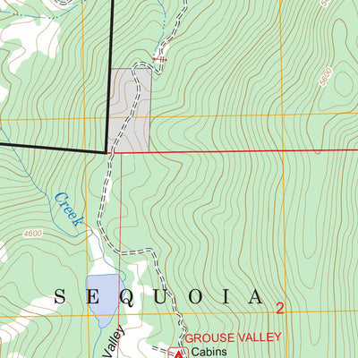 US Forest Service - Topo Dennison Peak, CA FSTopo Legacy digital map