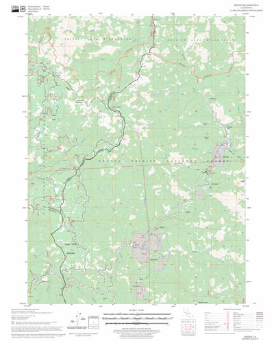 US Forest Service - Topo Denny, CA FSTopo Legacy digital map