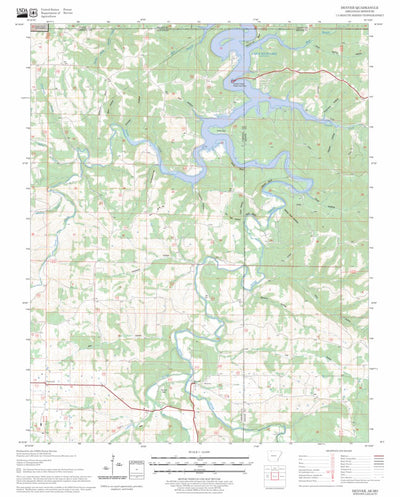 US Forest Service - Topo Denver, AR - MO FSTopo Legacy digital map