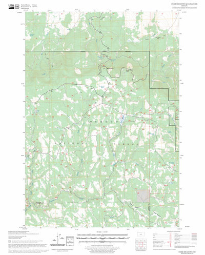 US Forest Service - Topo Derr Meadows, OR FSTopo Legacy digital map