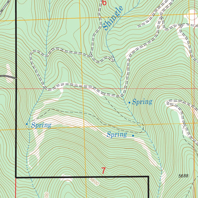 US Forest Service - Topo Derr Meadows, OR FSTopo Legacy digital map
