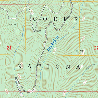 US Forest Service - Topo Derr Point, ID FSTopo Legacy digital map