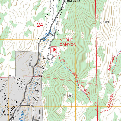 US Forest Service - Topo Descanso, CA FSTopo Legacy digital map