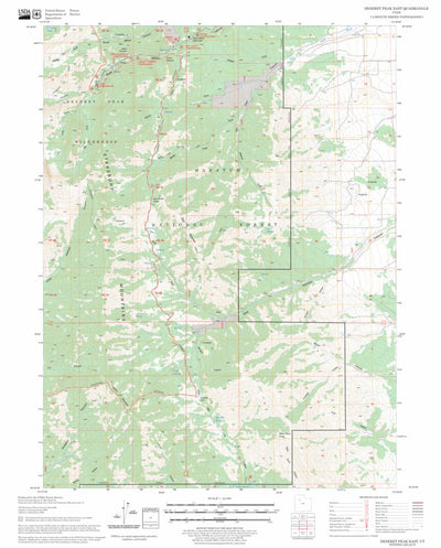 US Forest Service - Topo Deseret Peak East, UT FSTopo Legacy digital map