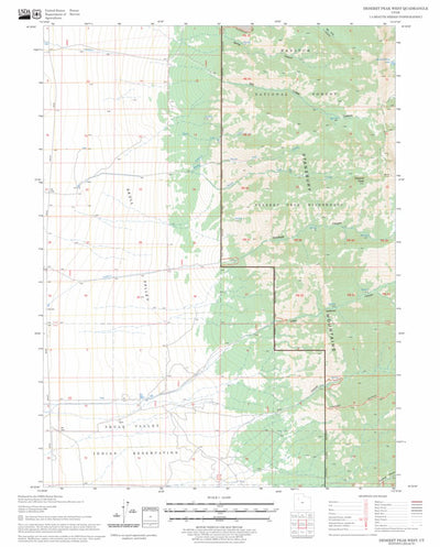 US Forest Service - Topo Deseret Peak West, UT FSTopo Legacy digital map