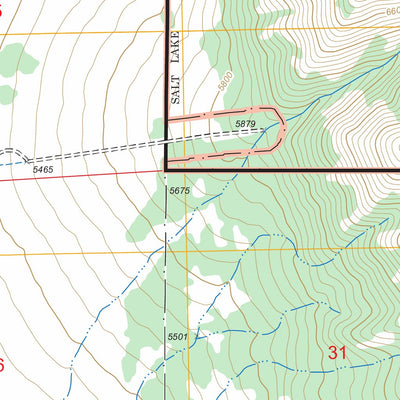 US Forest Service - Topo Deseret Peak West, UT FSTopo Legacy digital map