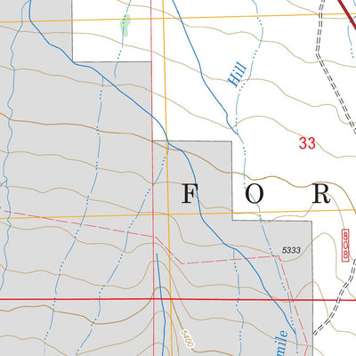 US Forest Service - Topo Desert Creek Ranch, NV FSTopo Legacy digital map