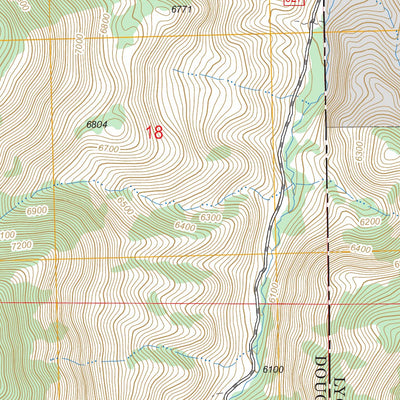 US Forest Service - Topo Desert Creek Ranch, NV FSTopo Legacy digital map