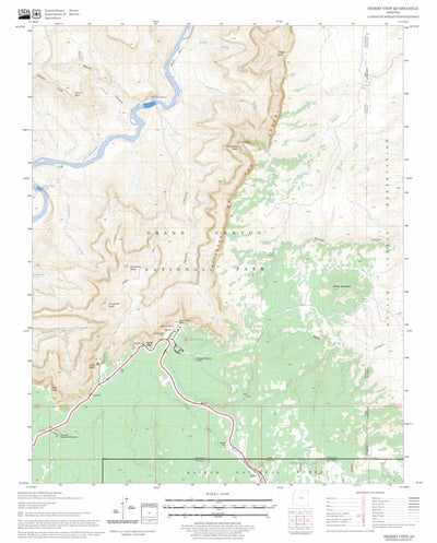 US Forest Service - Topo Desert View, AZ FSTopo Legacy digital map