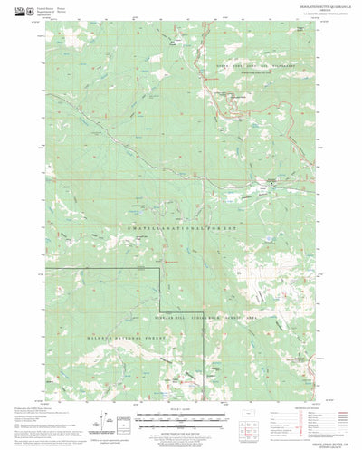 US Forest Service - Topo Desolation Butte, OR FSTopo Legacy digital map