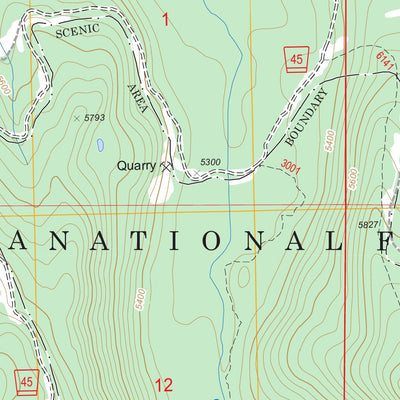 US Forest Service - Topo Desolation Butte, OR FSTopo Legacy digital map