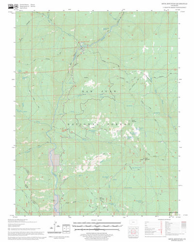 US Forest Service - Topo Devil Mountain, CO FSTopo Legacy digital map