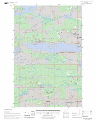 US Forest Service - Topo Devil Track Lake, MN FSTopo Legacy digital map