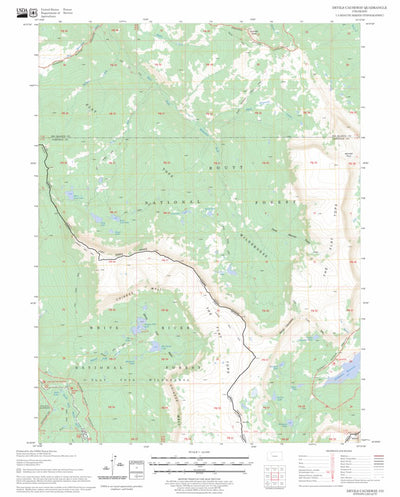 US Forest Service - Topo Devils Causeway, CO FSTopo Legacy digital map