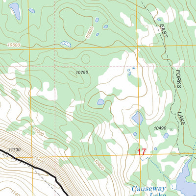 US Forest Service - Topo Devils Causeway, CO FSTopo Legacy digital map