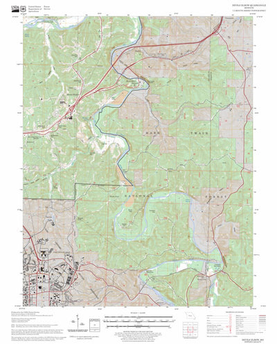US Forest Service - Topo Devils Elbow, MO FSTopo Legacy digital map