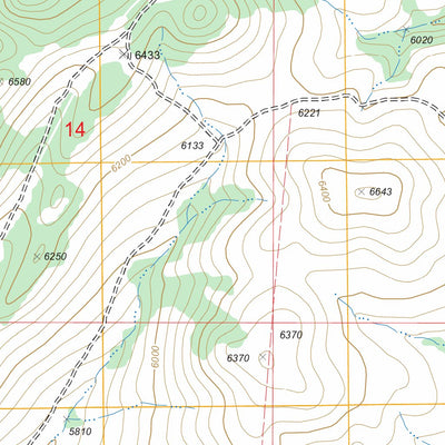 US Forest Service - Topo Devils Fence, MT FSTopo Legacy digital map