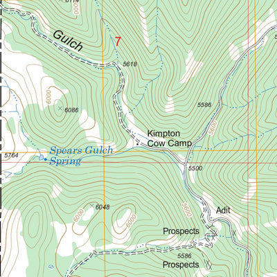 US Forest Service - Topo Devils Fence, MT FSTopo Legacy digital map