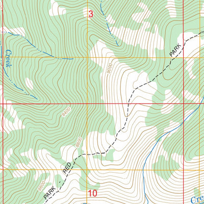 US Forest Service - Topo Devils Hole Creek, WY FSTopo Legacy digital map