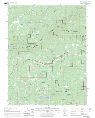 US Forest Service - Topo Devils Nose, CA FSTopo Legacy digital map