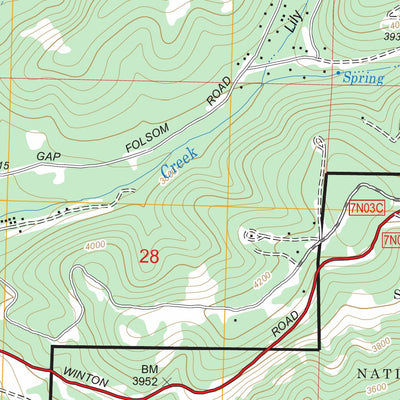 US Forest Service - Topo Devils Nose, CA FSTopo Legacy digital map